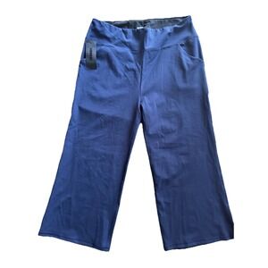 ODODOS Women's  Relaxed Cropped Pants High Waist Casual Wide Leg Sz 2XL